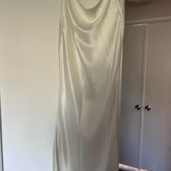 House of CB Sydel Bias Cut Satin Maxi Skirt - Picture 5 of 5